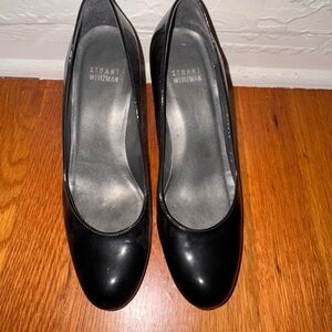 Stuart Weitzman Black Patent Leather Heels